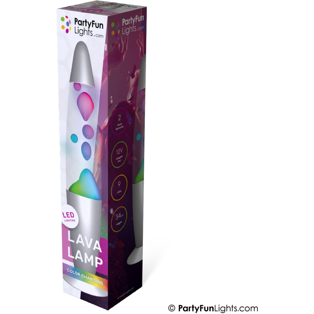 Køb Party Funlight Lava Lampe - Multifarvet H: 34cm