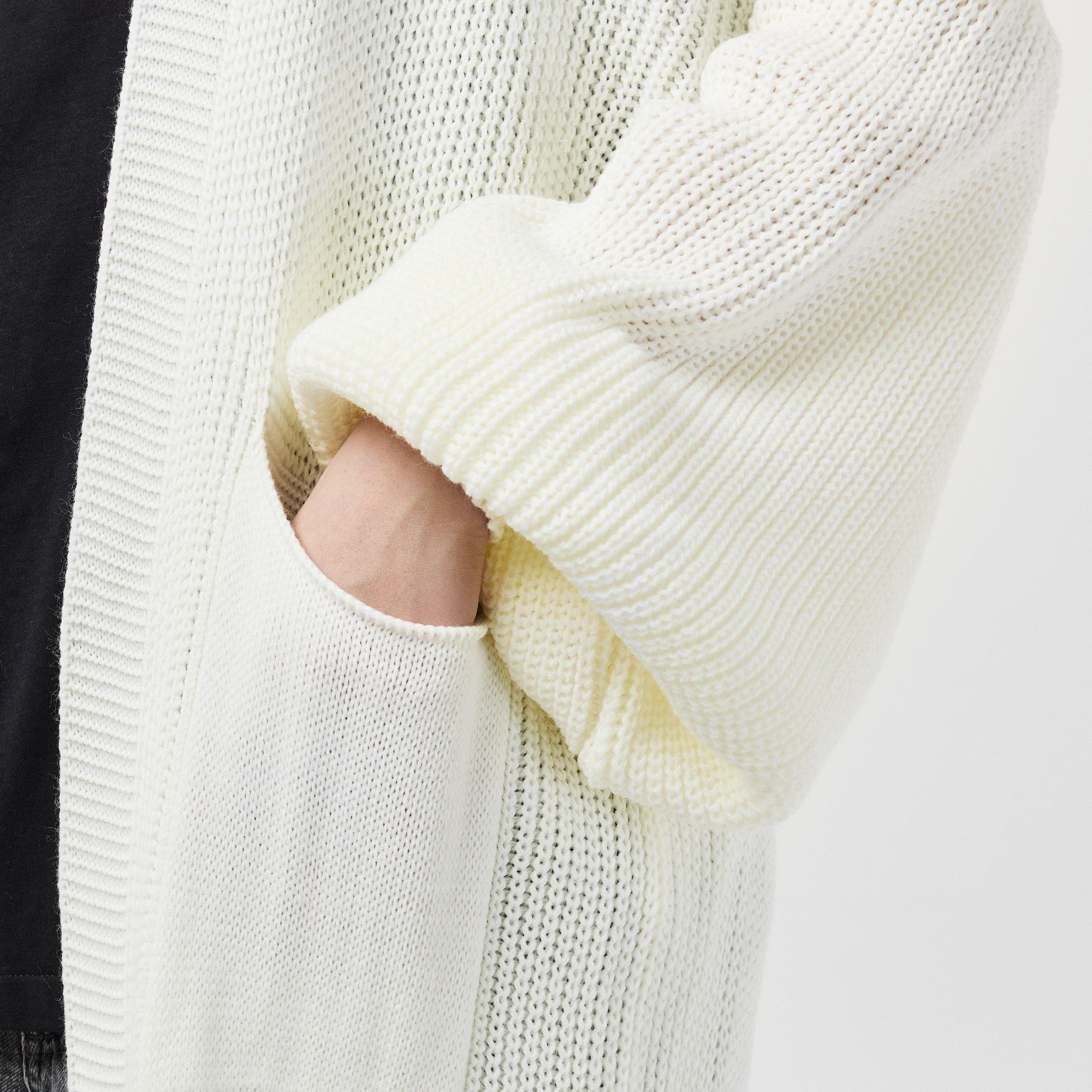 Missy Empire Balloon Sleeve Knitted Cardigan
