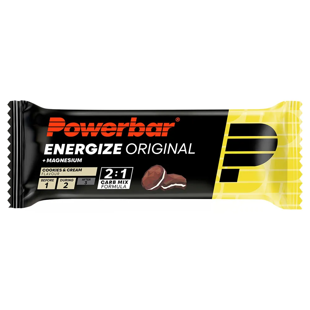 Powerbar Energize Energie-Riegel Box Original Plätzchen Sahne 55g 15 einheiten