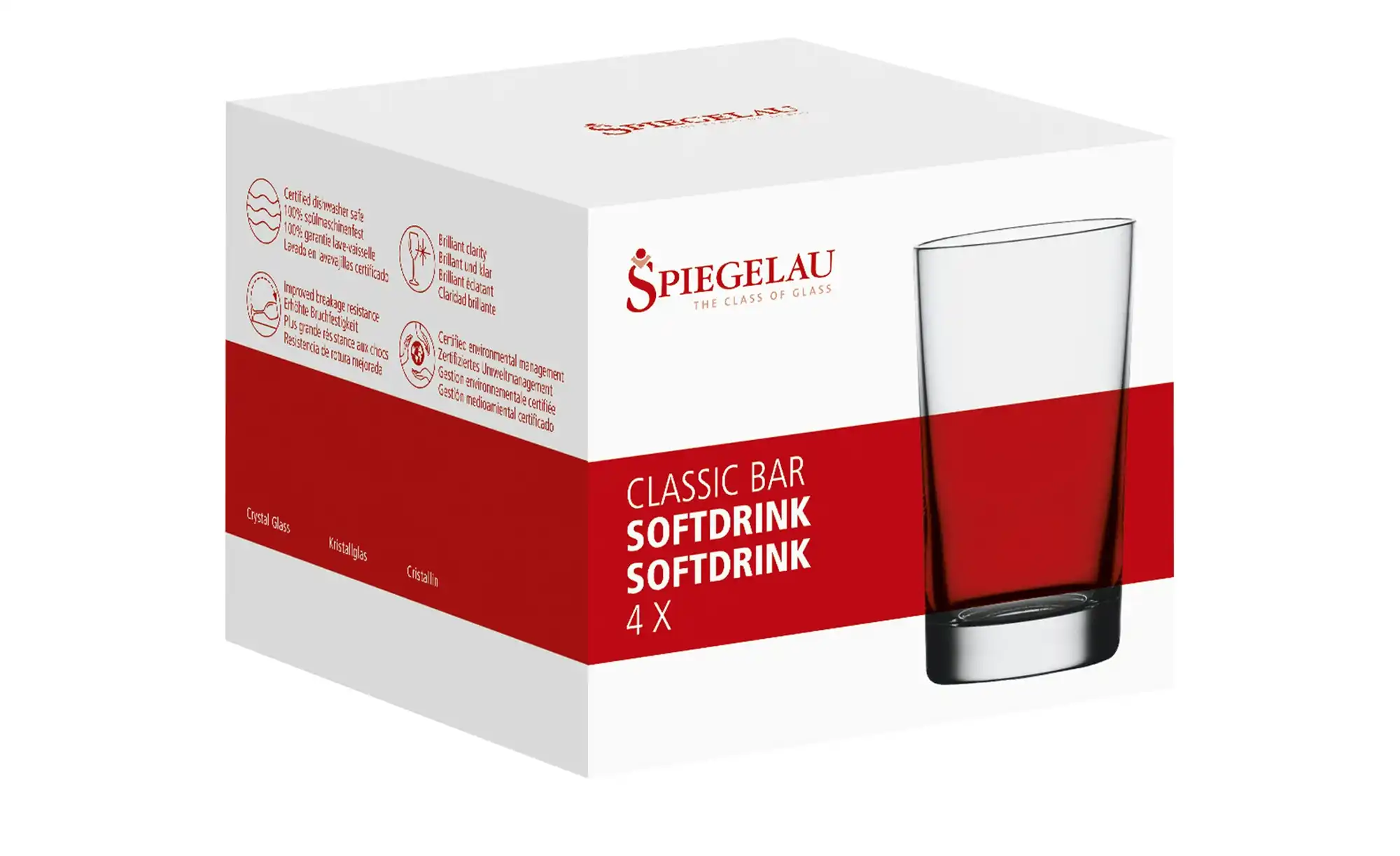 Spiegelau Softdrinkgläser 4er Set Classic Bar