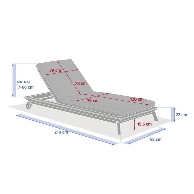 Lit de piscine MANISSA Beige