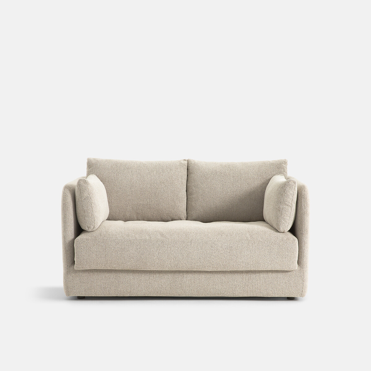 LA REDOUTE INTERIEURS<br>Sofá de 2 lugares, tecido texturizado com pintas, Carmel