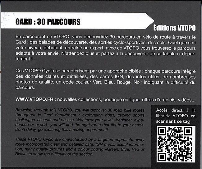 VTOPO - LE GARD 30 PARCOURS VELODEROUTE