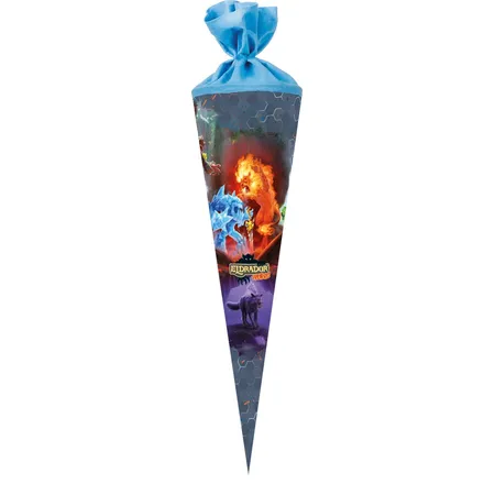 Nestler Schultüte, 70cm, rund, Motiv: Schleich® - Eldrador® Creatures 2, Filzverschluss