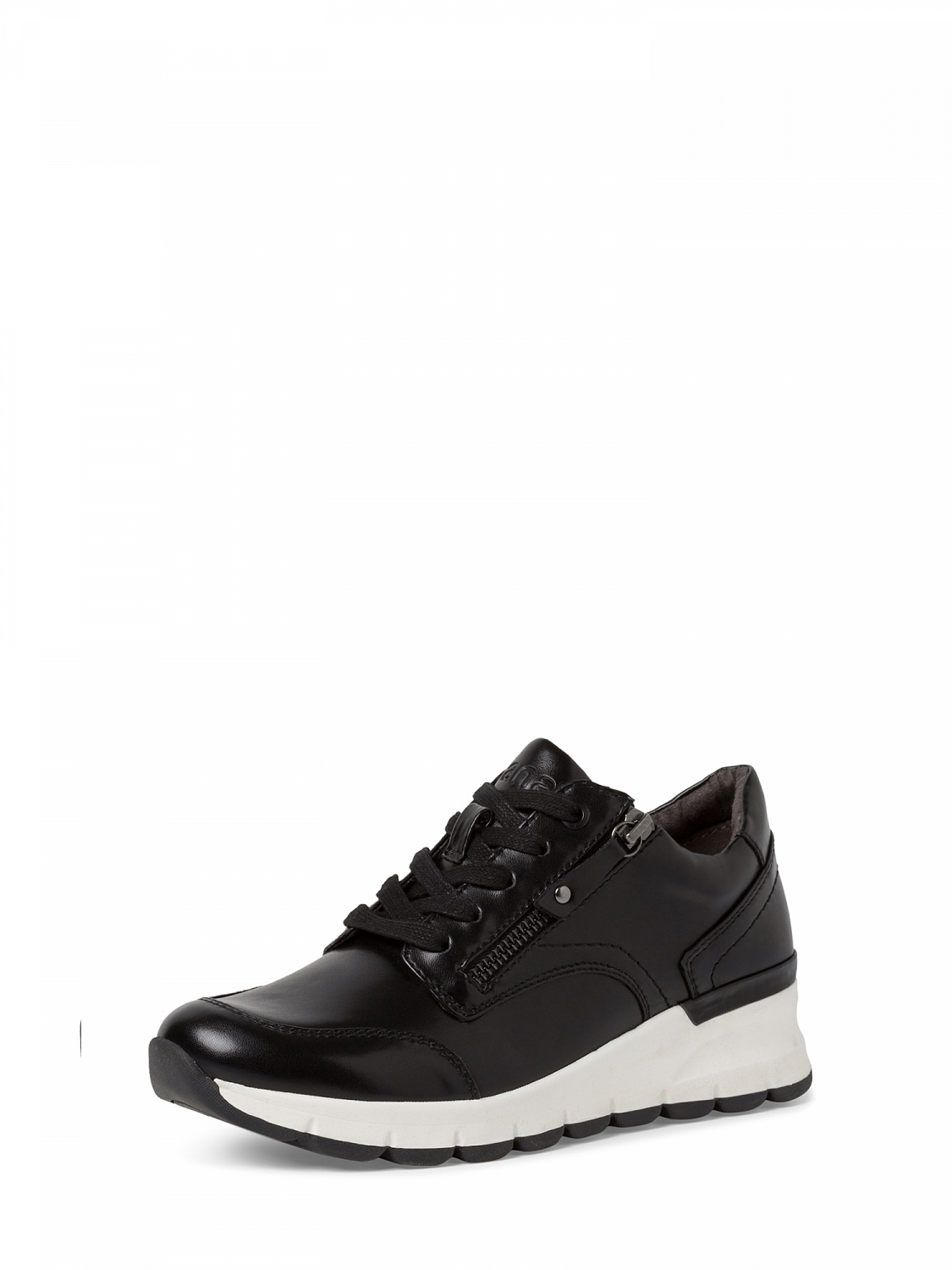 Jana Black Eco Zip Sneaker