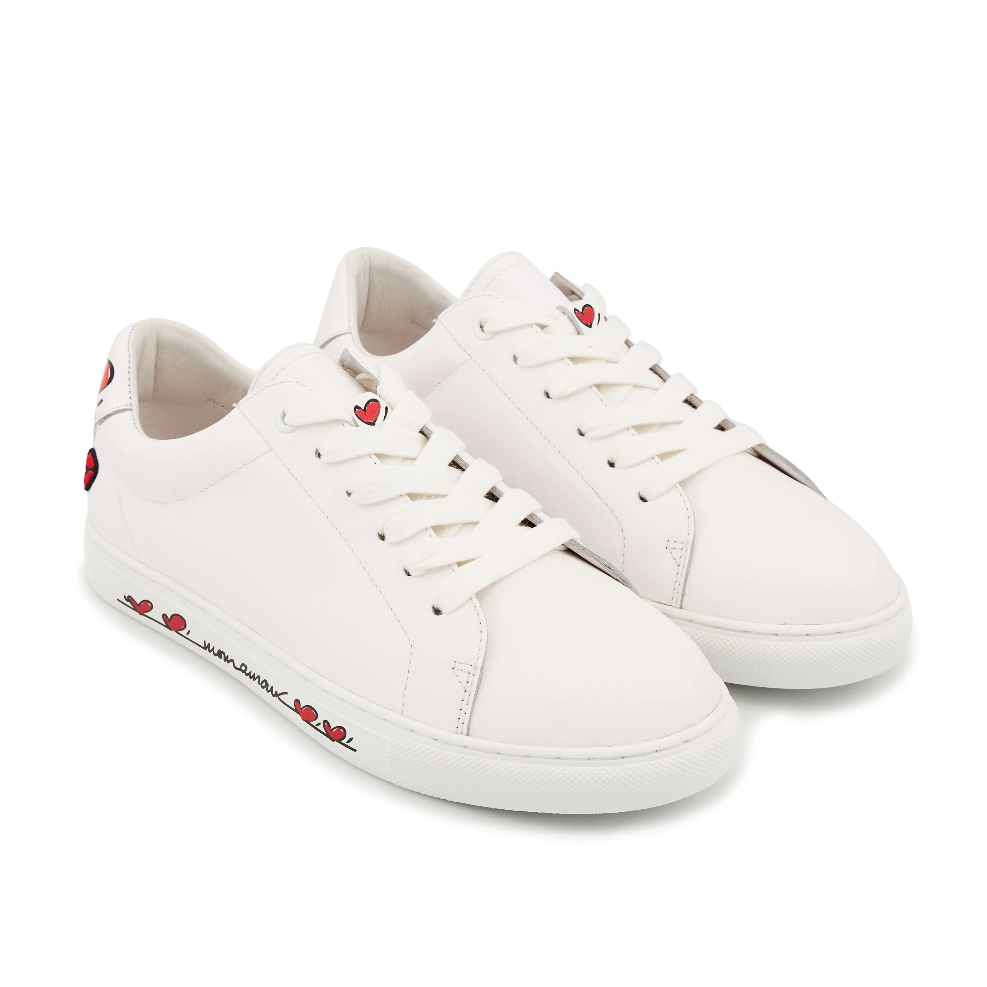 SIMONE IN LOVE A TOI - Sneakers en cuir | Blanc
