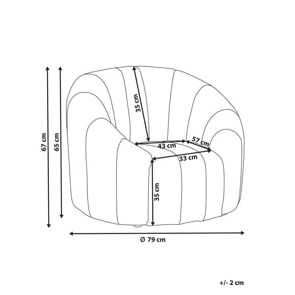 MALUNG - Fauteuil - Donkergroen - Fluweel