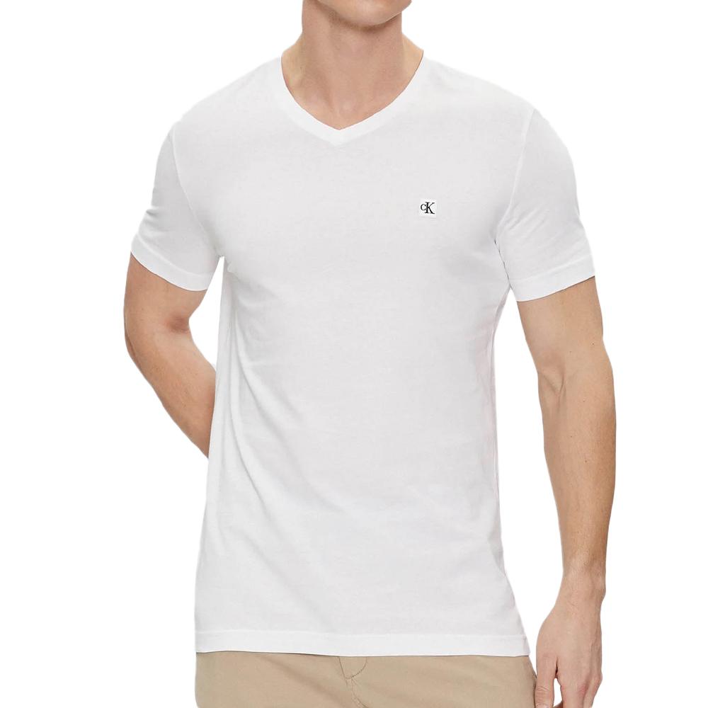 Calvin Klein Jeans T-shirt Blanc Homme Calvin Klein Jeans Badge