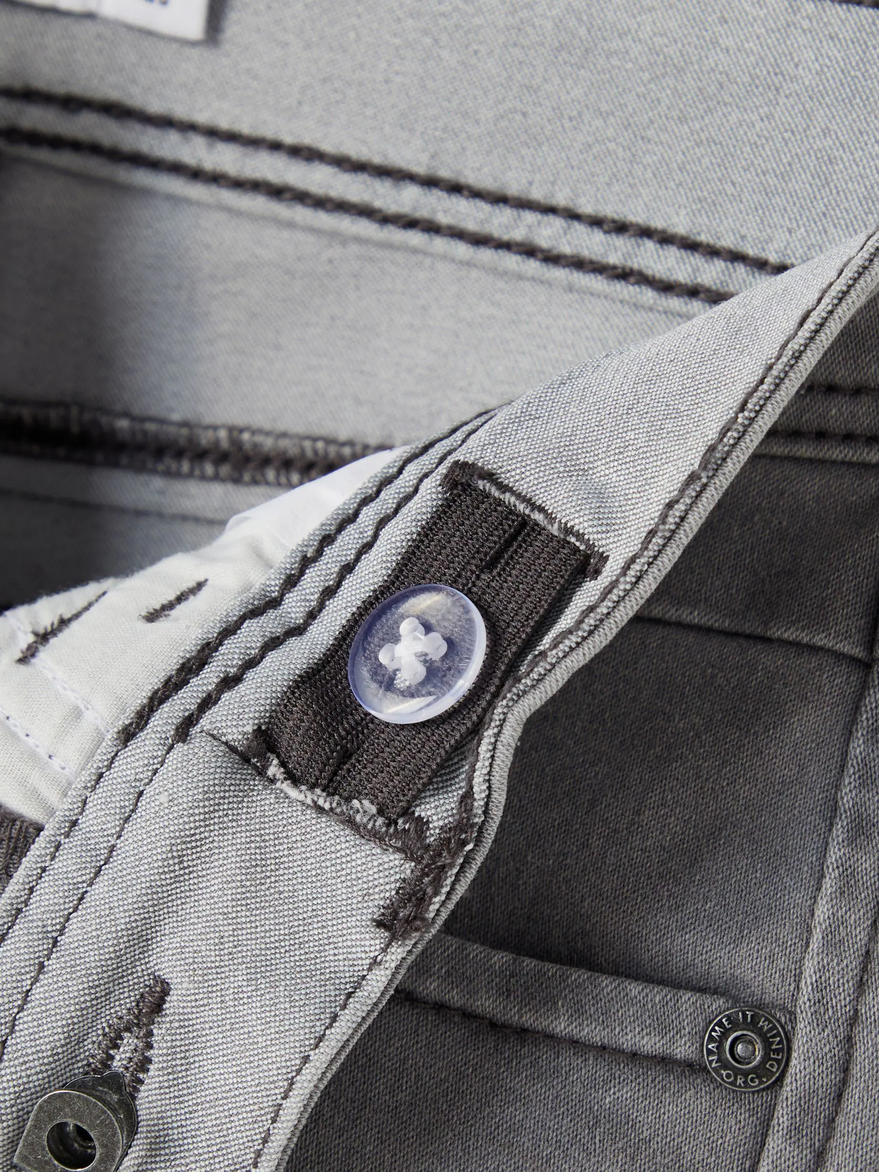 Grijs - Name It slim-fit jeans voor jongens