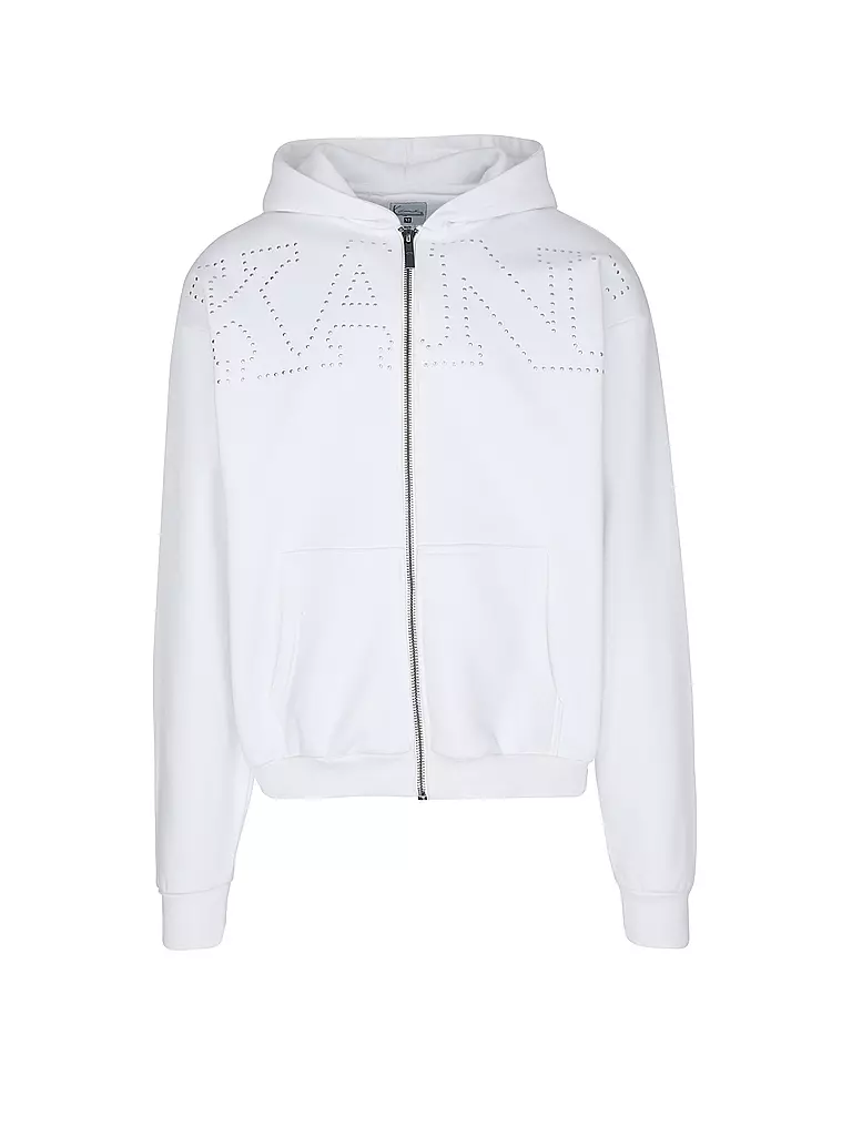 KARL KANI Sweatjacke weiss