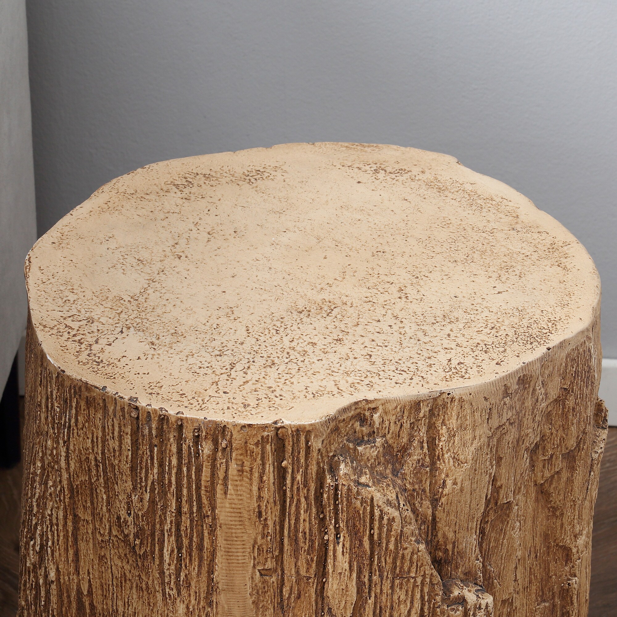 HOMCOM Beistelltisch mit vier verstellbaren Füßen natur 37L x 37B x 43H cm