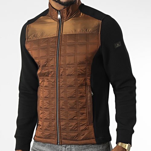 Veste Zippée BLC22K10 Noir Marron