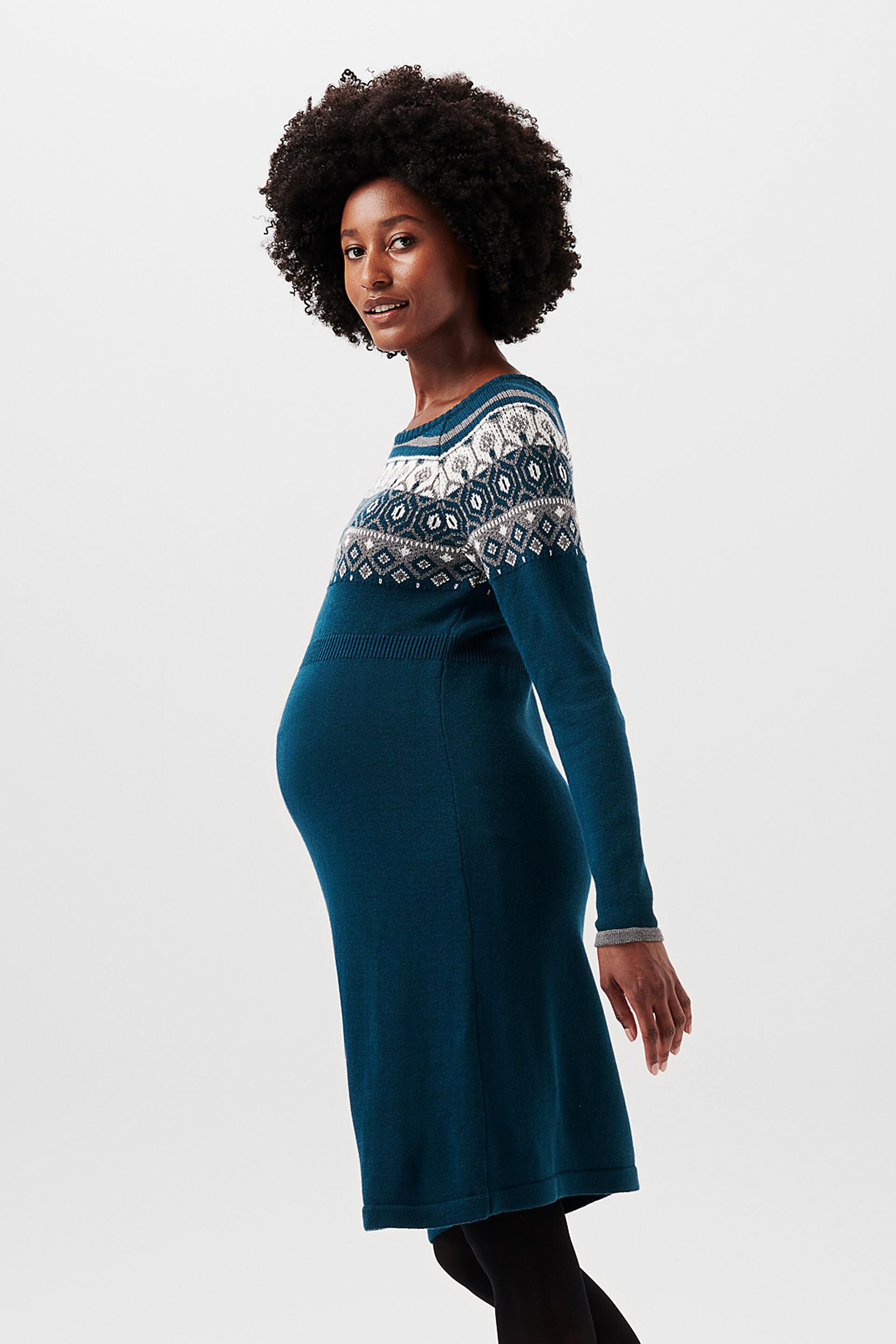 Robe jacquard en maille