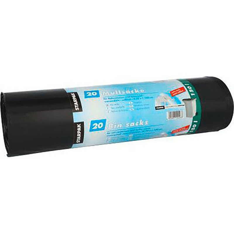 Sac poubelle LDPE, 150 litres, noir