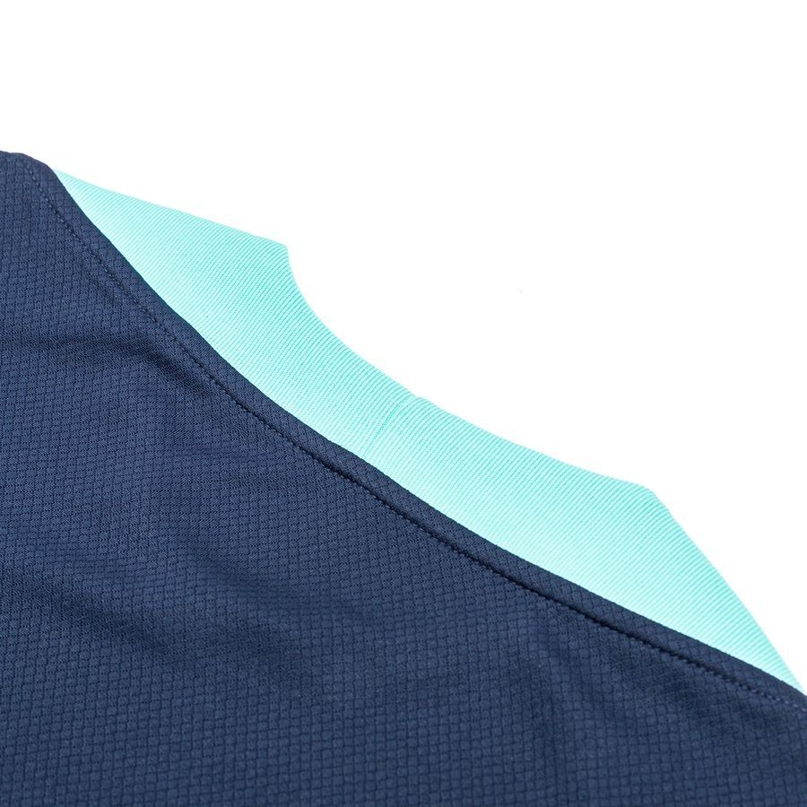 Nike T-shirt d'Entraînement Dri-FIT Strike 24 - Bleu Foncé/Turquoise/Blanc Femme