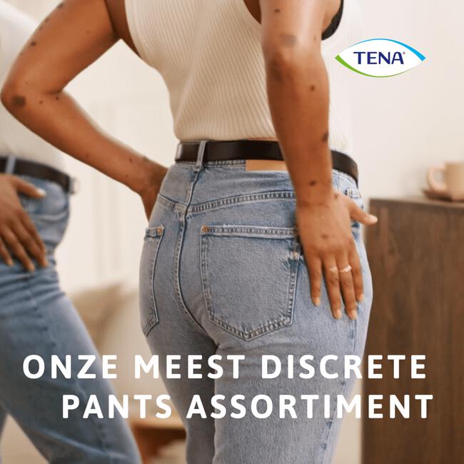 TENA Silhouette Plus Low Waist Wegwerp Broekjes Zwart L 10 stuks