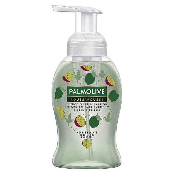 Savons Magic Pouss'mousse Palmolive citron vert et passion 250 ml, lot de 12