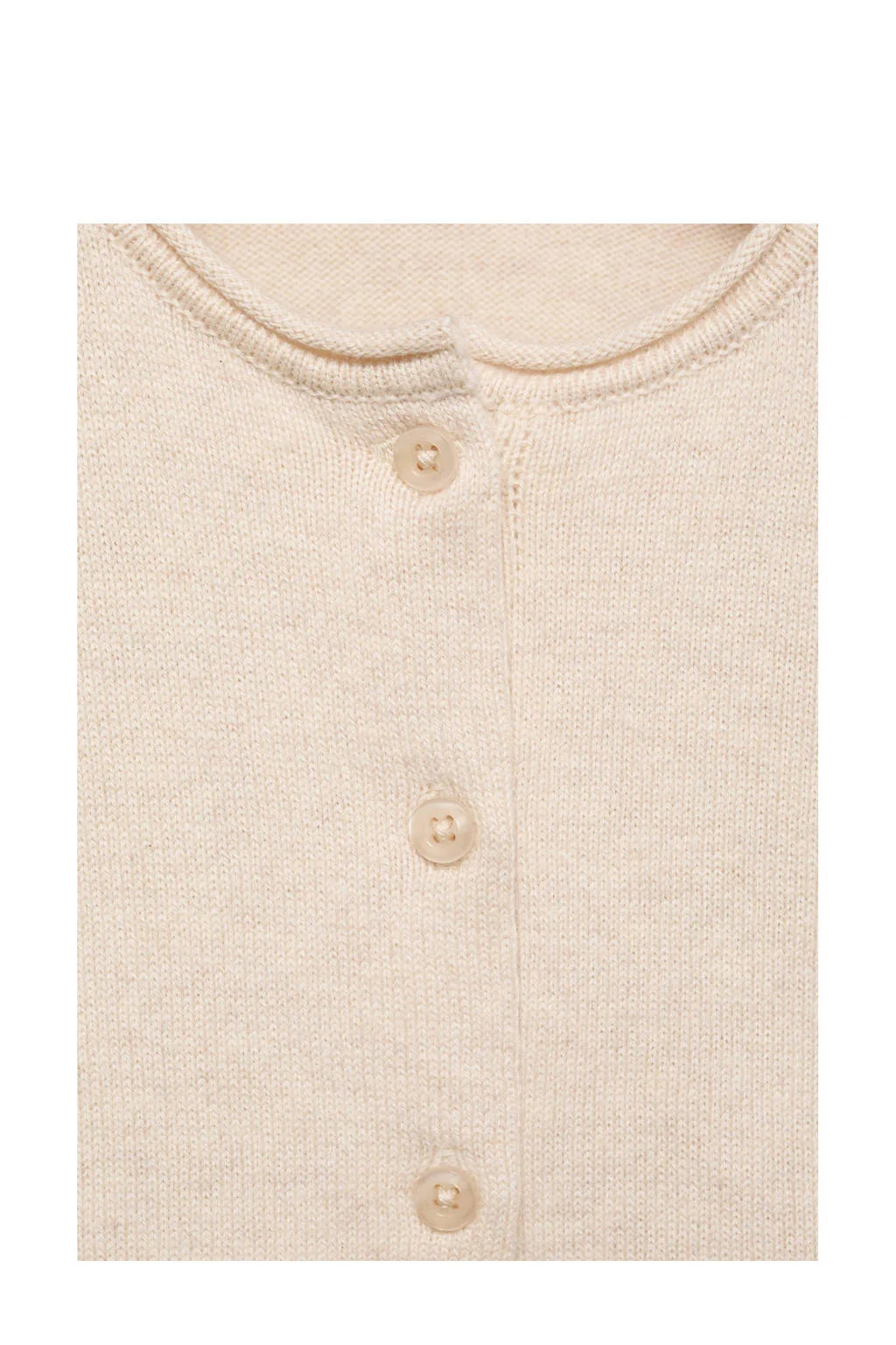 Mango Kids vest ecru fijn gebreid