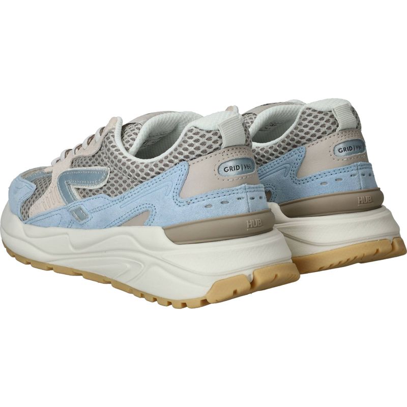 HUB Grid M49 Sneakers Blauw Dames