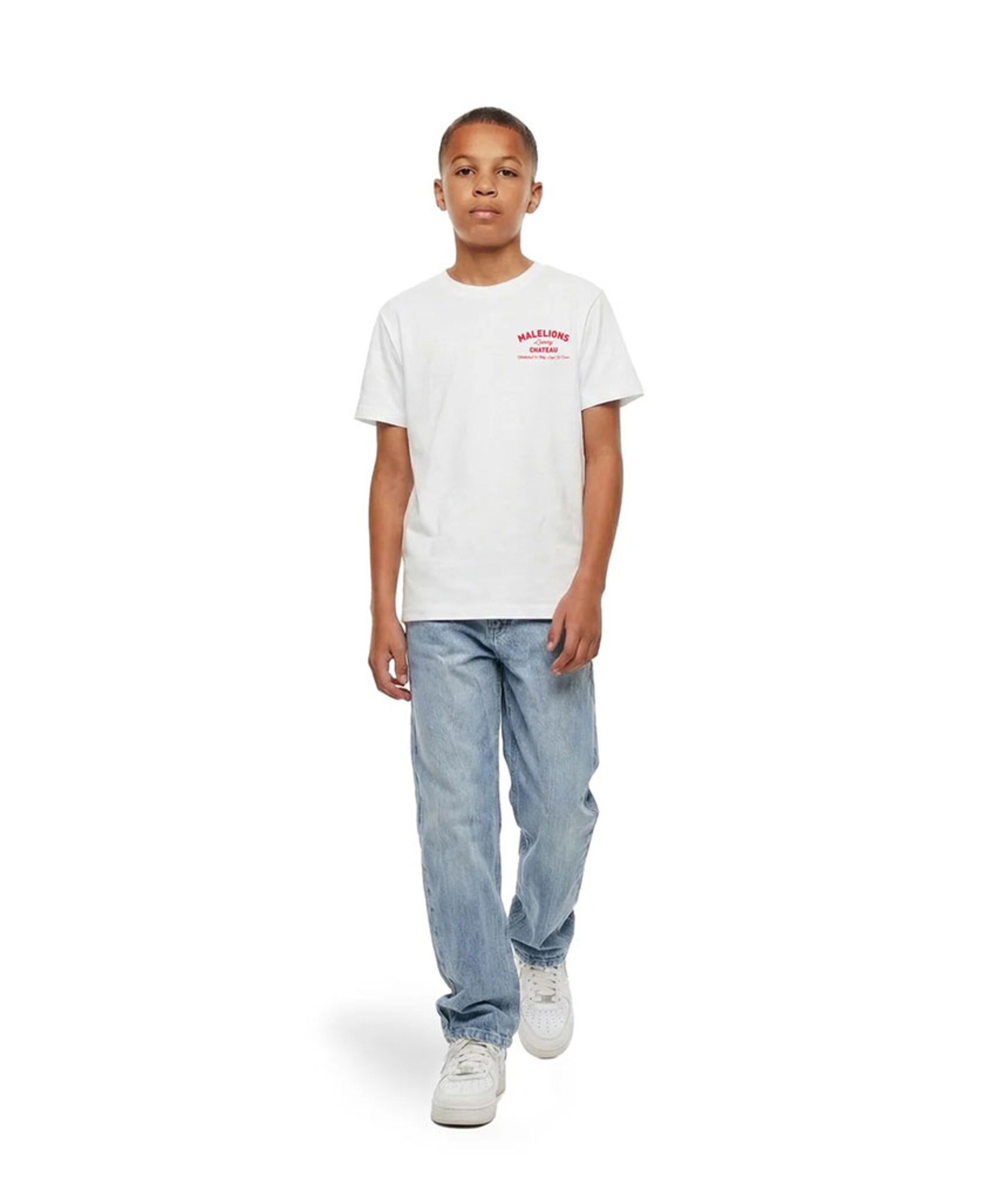 Malelions Jongens T-shirt wit