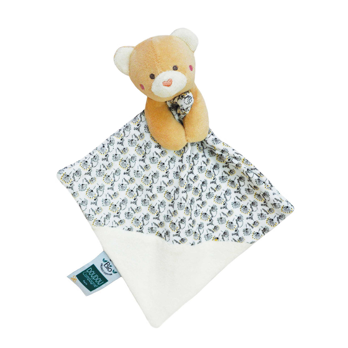 Doudou et Compagnie Ours Bio Doudou Bebe Ass multicolore (modèle aléatoire)