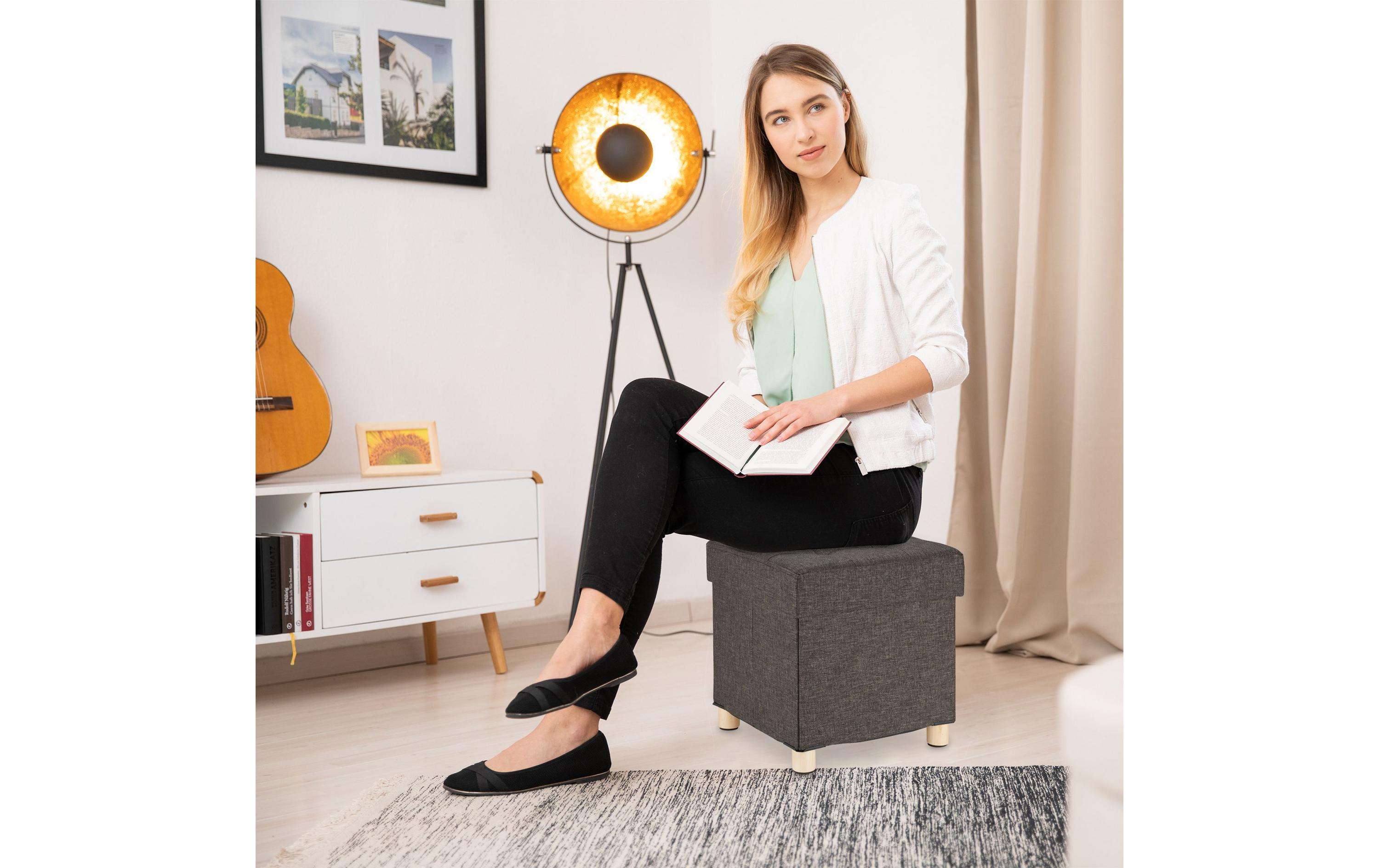 Sitztruhe DunkelbraunSitzhocker mit Stauraum