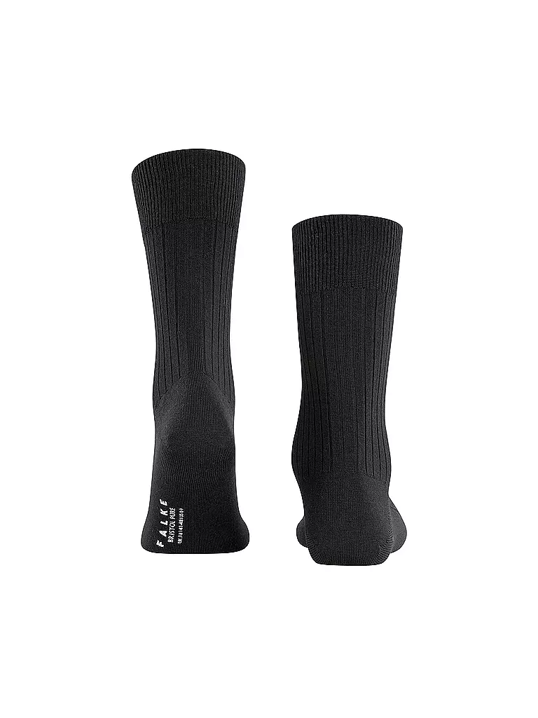 FALKE Socken BRISTOL PURE black schwarz