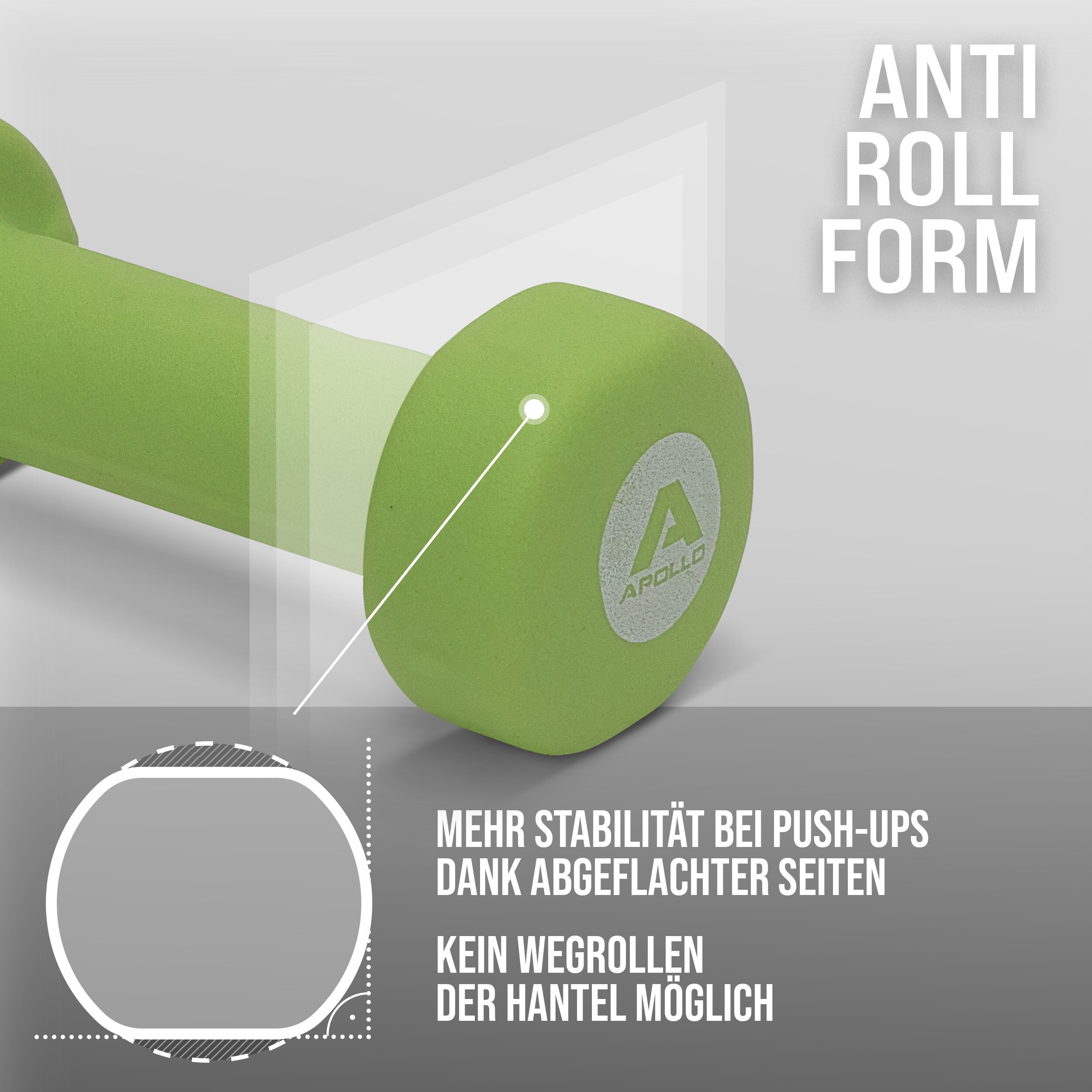 Apollo Hantel Set Kurzhantel Fitness Hanteln 2 kg
