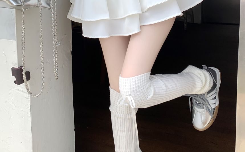 Moon City - Hoge taille, effen, geplooide mini-A-lijn rok