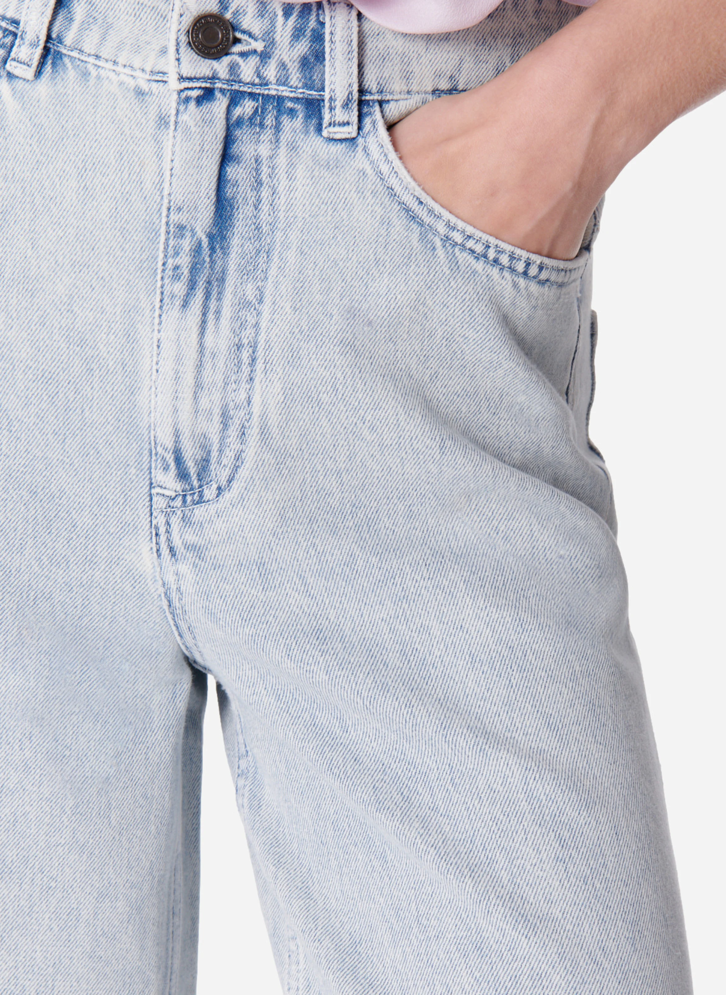 EDEN - Jean large en denim délavé| Bleu