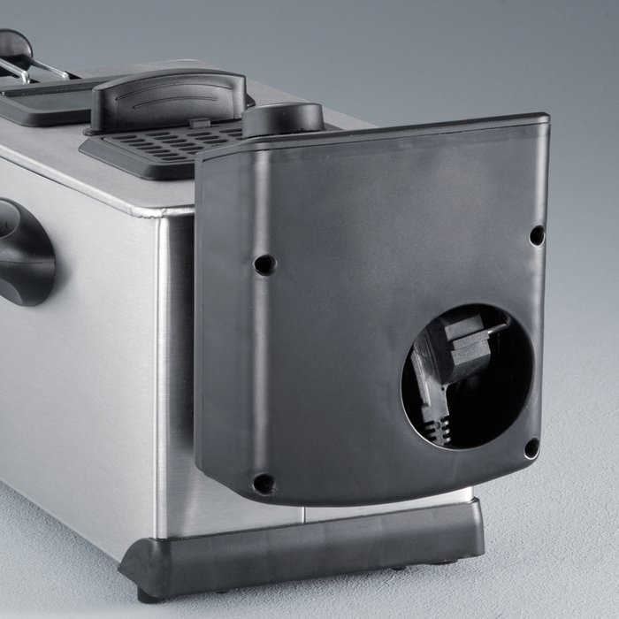 Friteuse électrique FR 3431, acier inoxydable/noir