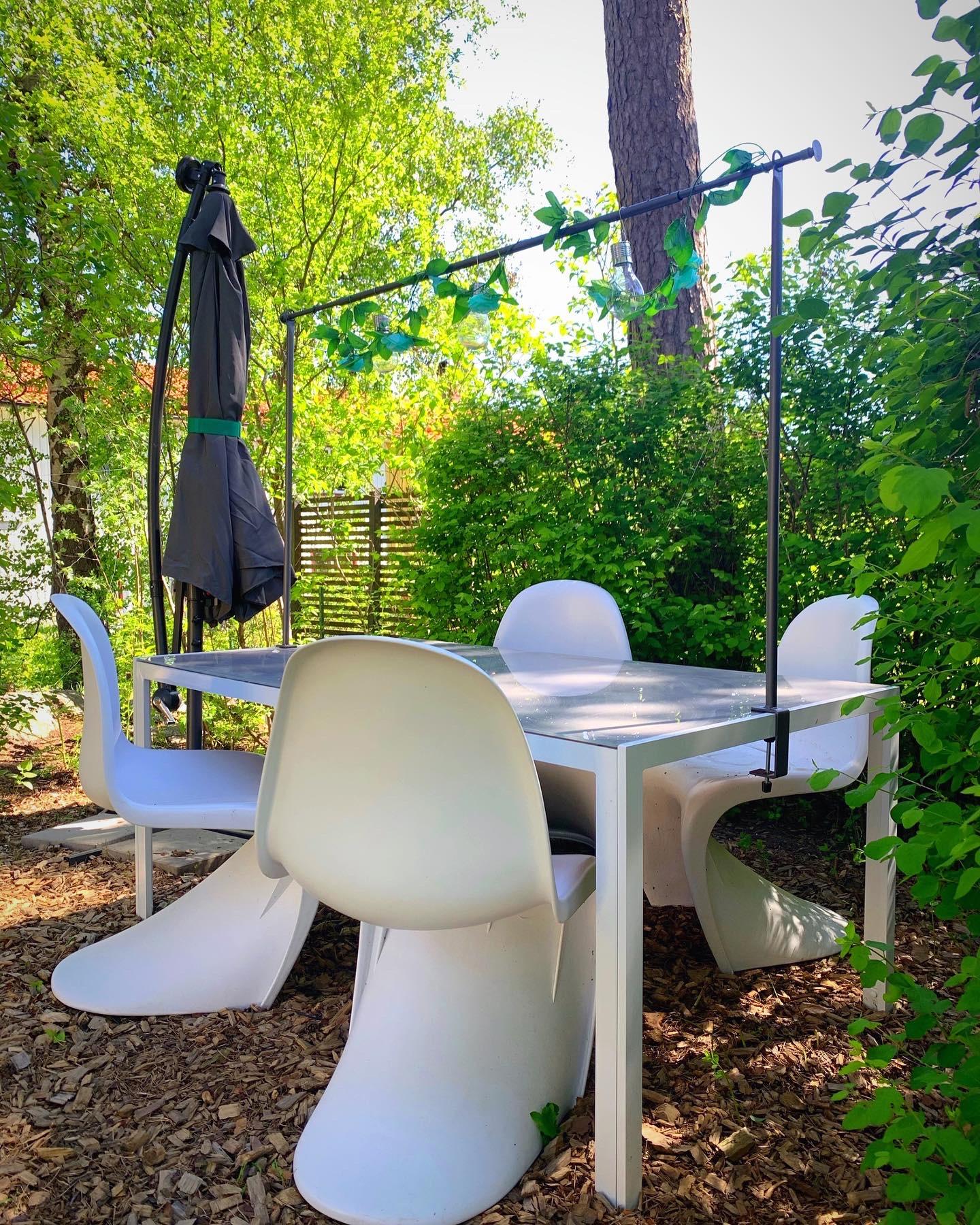 Tuin eettafel CATANIA 160 cm 91 cm Glas Grijs