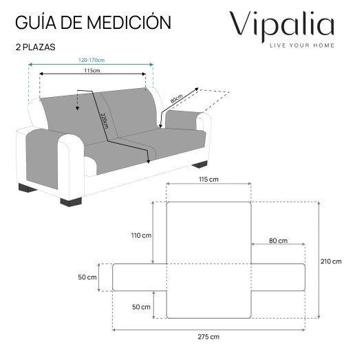 Capa de sofá Vipalia com círculos vermelhos e cinzas para animais de estimação.