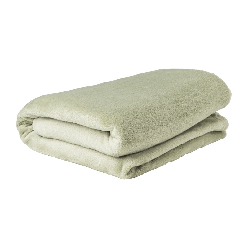 Fleece deken - groen - 200x150 cm