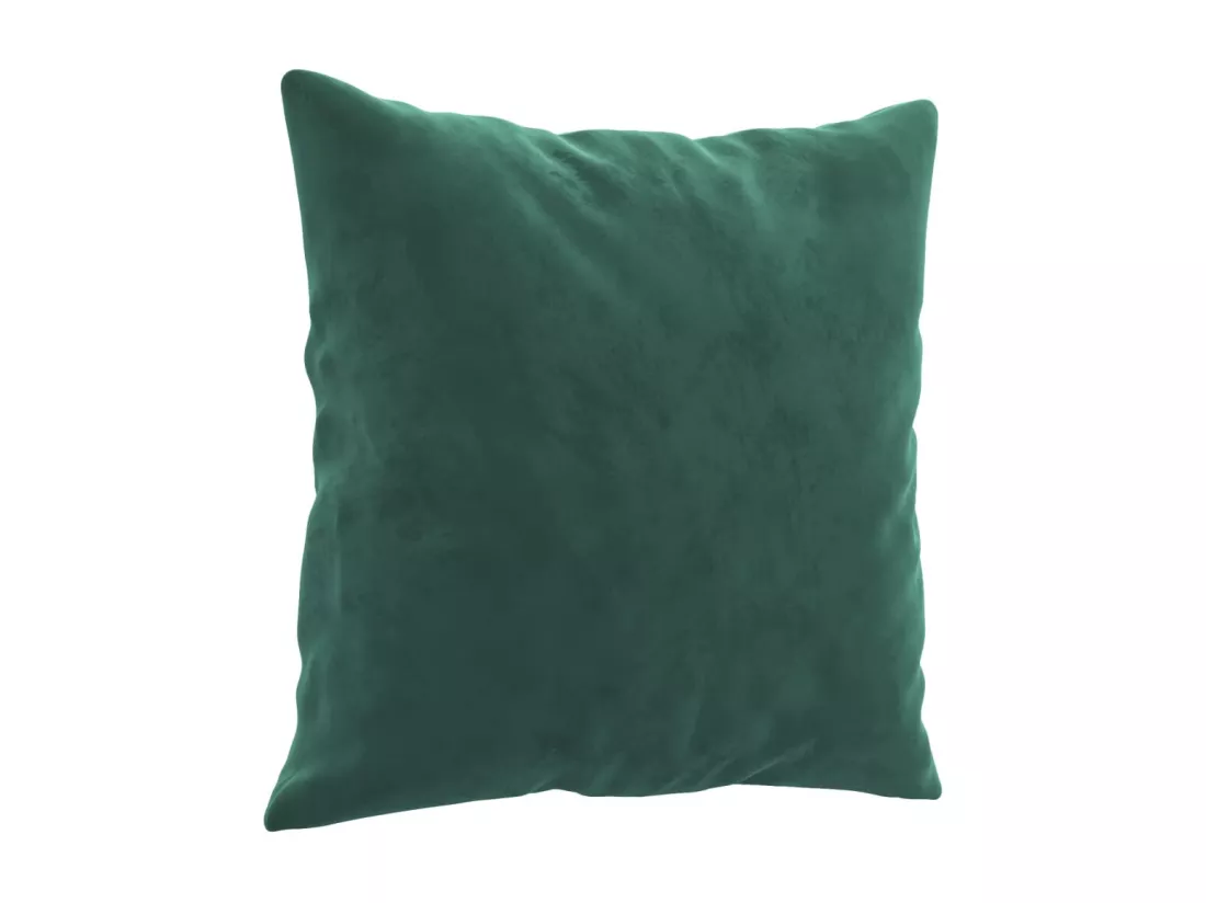 Canapé 2 places avec oreillers vert foncé 140 cm velours