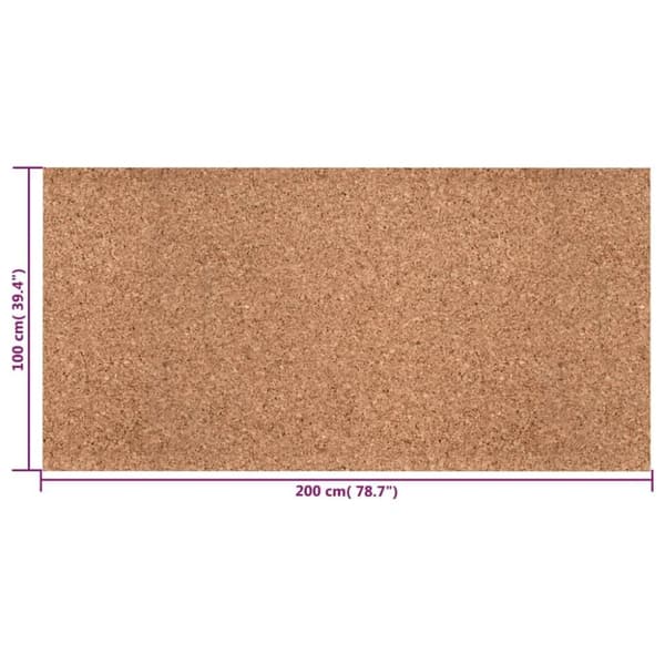 vidaXL Rullekork 100x200 cm 5 mm