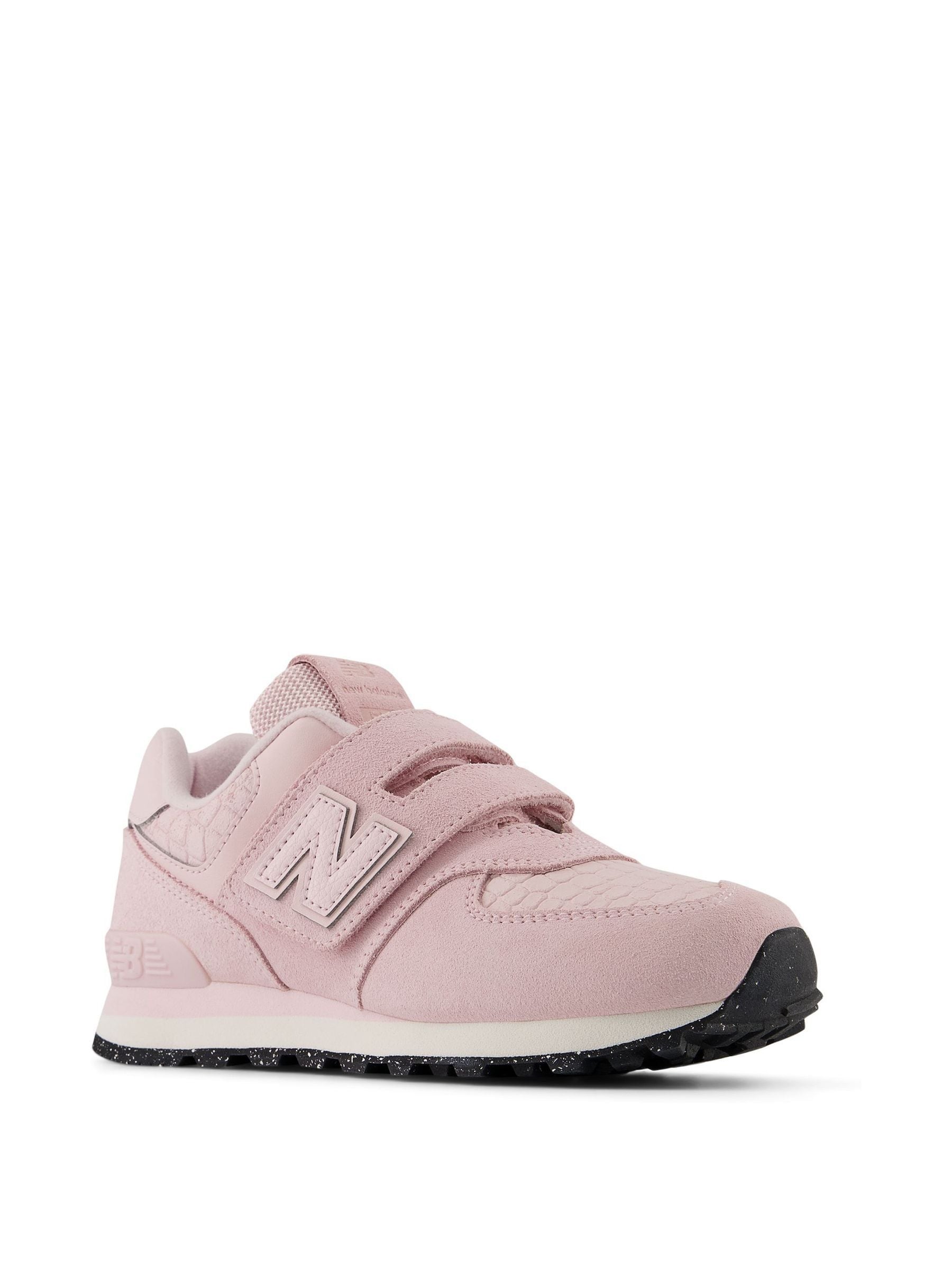 Roze - New Balance 574 meisjessneakers