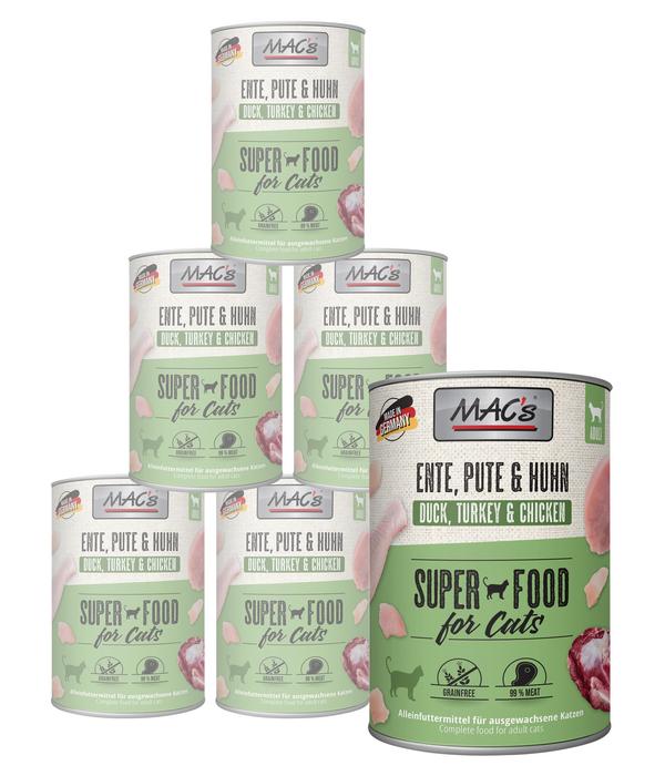 MAC's CAT Nassfutter für Katzen Fleischmenü,