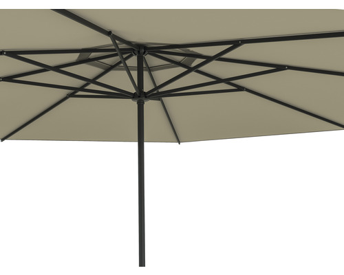 Cantilever parasol Nancy Soluna Ø 400 cm Polyester (PES) ecru