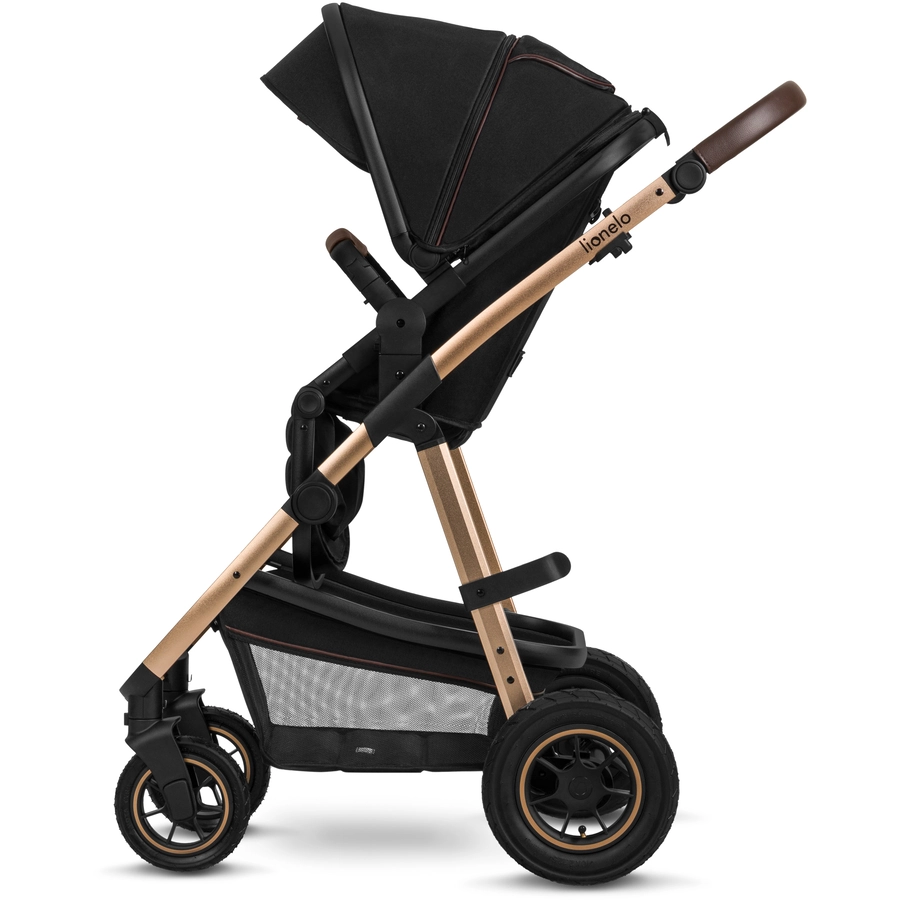 lionelo Kombikinderwagen Amber 3 in 1 Black Onyx