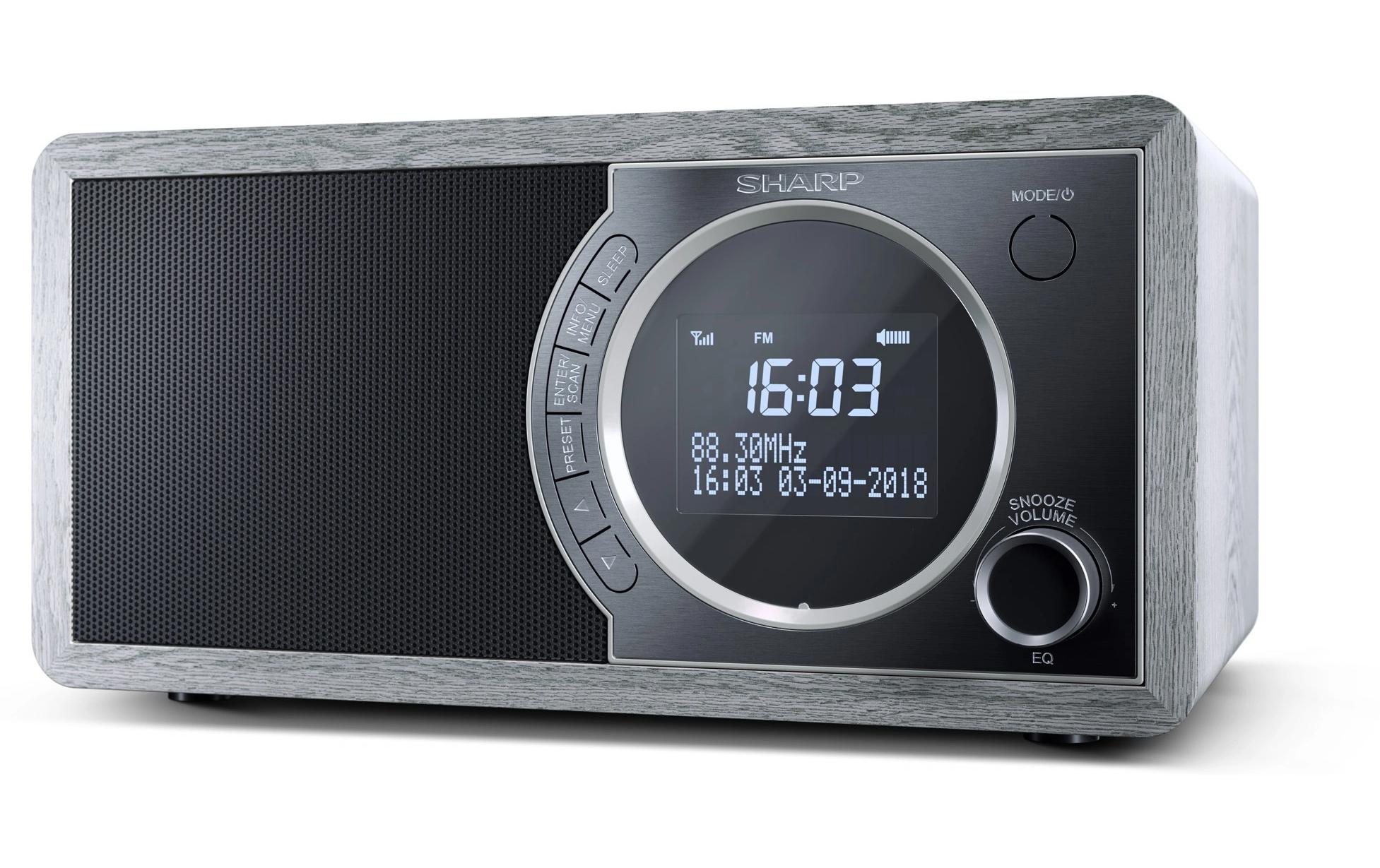 DAB+ Radio DR-450 GrauDigitales Radio mit Speicher für 20 Sender