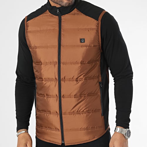 Doudoune Sans Manches Marron