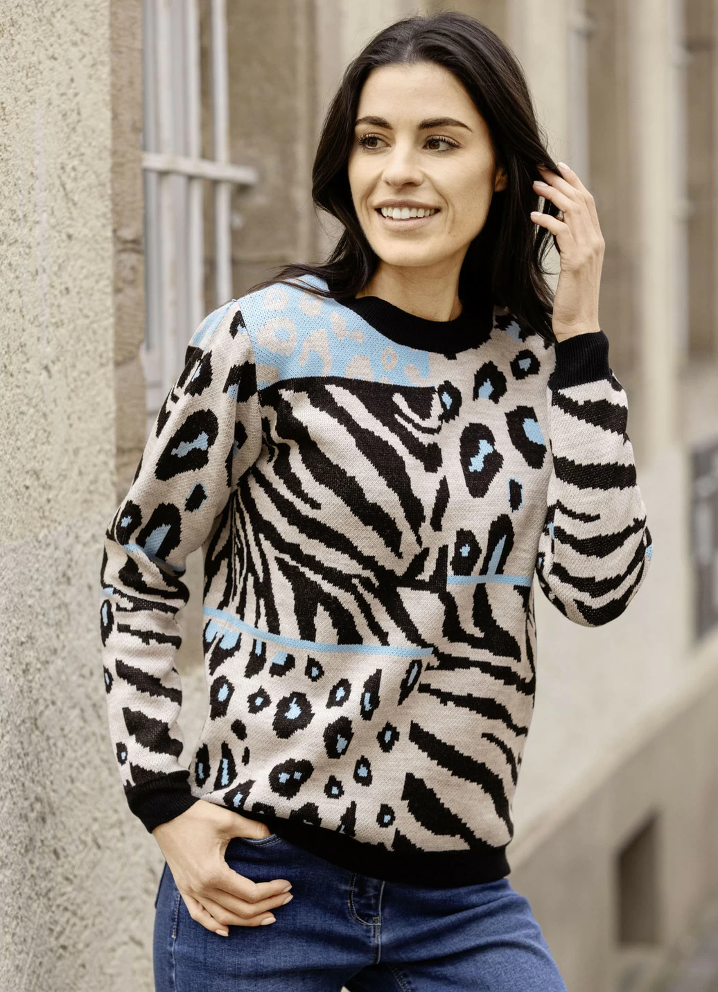 Pullover in Jacquard-Dessin