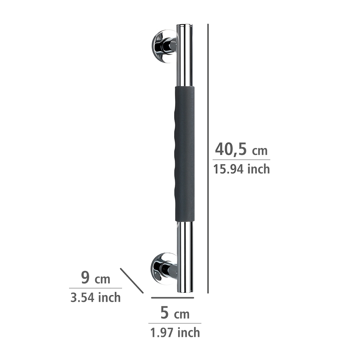 Wenko Secura veiligheidsgreep 40.5 RVS