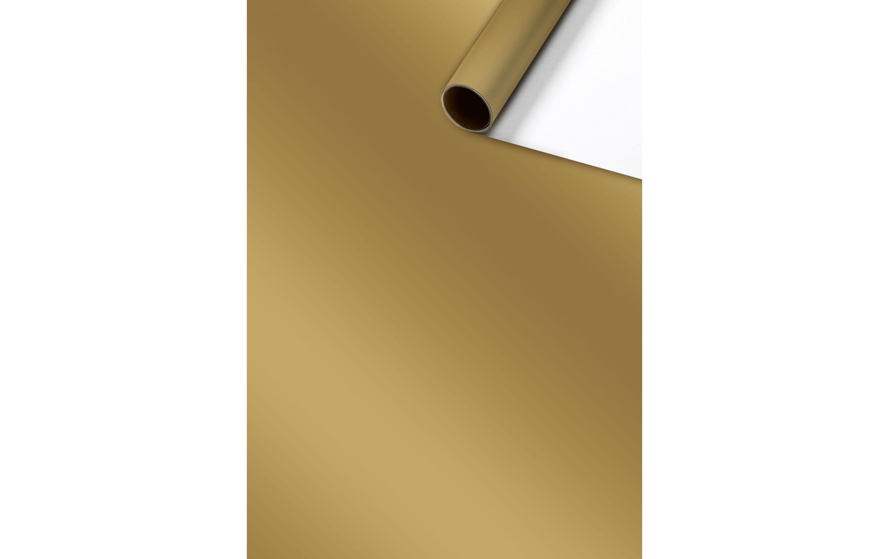 Geschenkpapier Colour Gold / Weiss, 70 cm x 2 mGeeignet als Geschenkverpackung oder Einfasspapier für Bücher