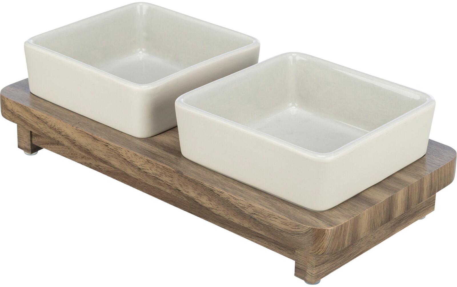 Keramiknapf Set CityStyle, 2 × 0.4 l, Grau/BraunNapf