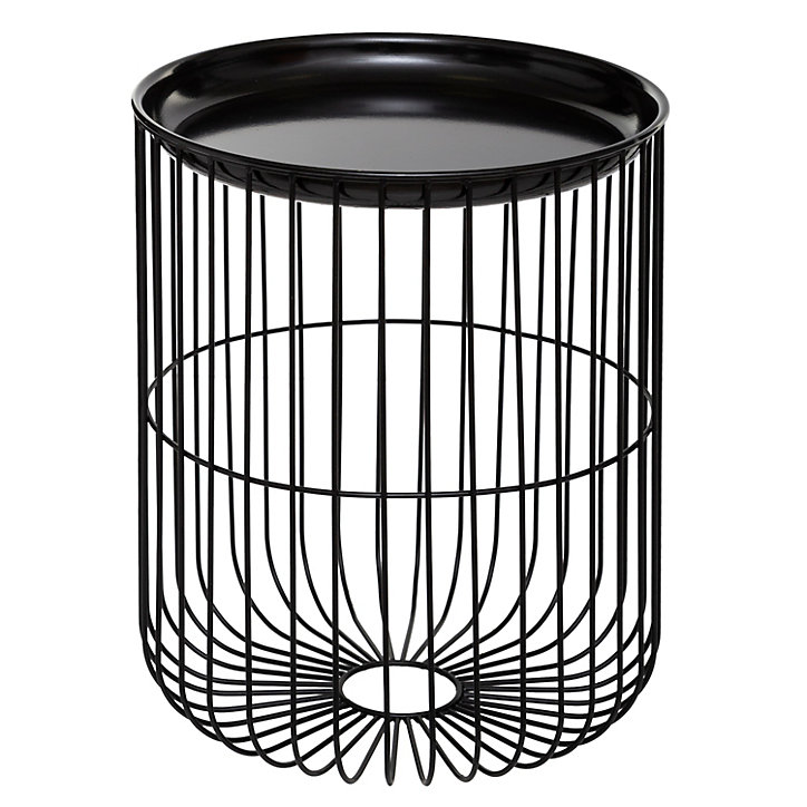 Lot de 2 tables d'appoint filaires Nolan Atmosphera en métal noir