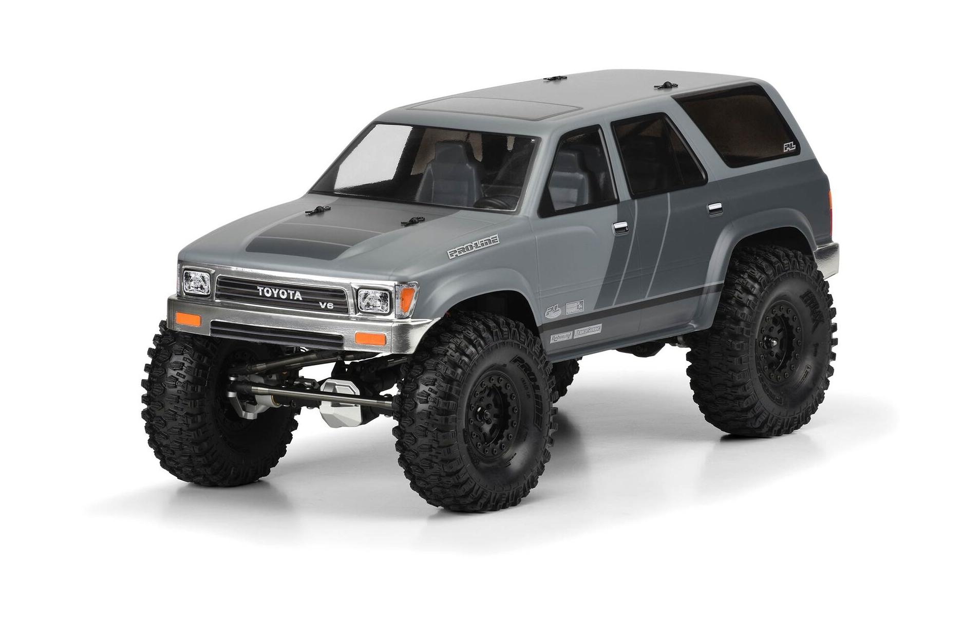 Karosserie Toyota 4runner 1991 unlackiert, 1:10Karosserie für Crawler mit 313 mm Radstand
