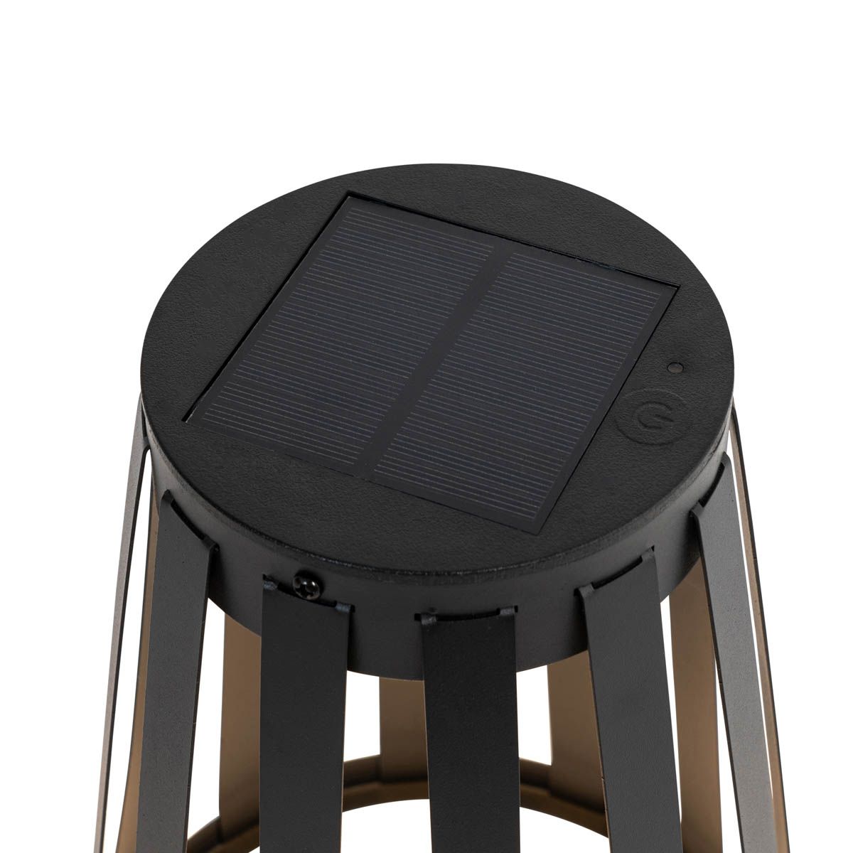 Set van 2 buiten tafellampen zwart incl. LED 3-staps dimbaar solar en oplaadbaar - Penny