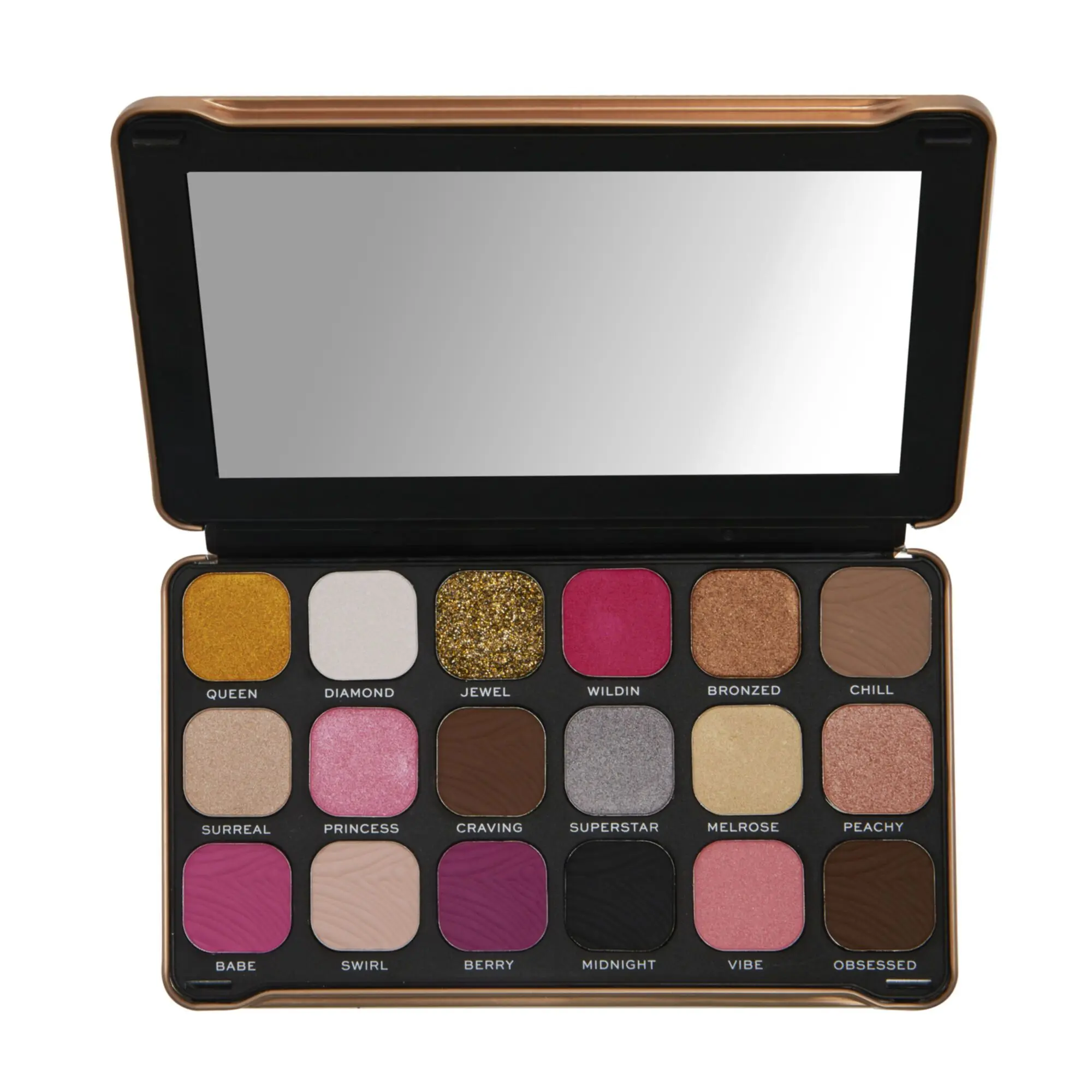 Makeup Revolution - Forever Flawless EyeshadowPalette Bare Pink - Palette